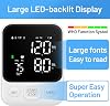 Monitor de presión arterial para brazo, preciso, kit de brazalete ajustable, pantalla LED retroiluminada, 2 usuarios, 240 conjuntos de memoria, incluye bolsa de almacenamiento, blanco 3