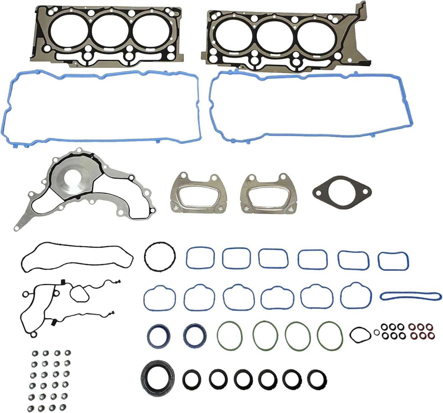 DNJ HGS1164 Head Gasket Set for 2014-2022 Jeep Cherokee 3.2L V6 24V DOHC 3239cc