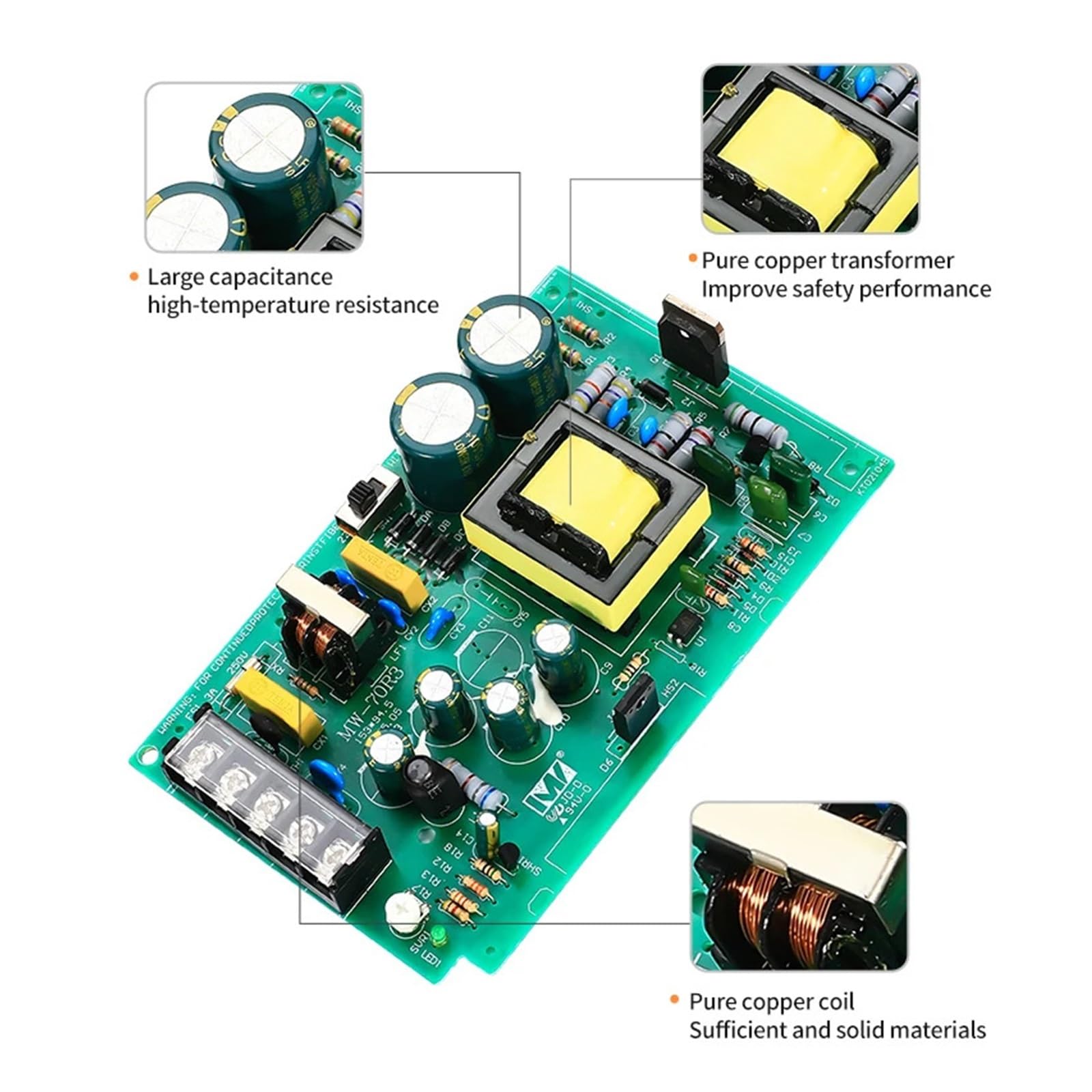 1 x MS 25 W 35 W 50 W 60 W 75 W 100 W 100 W 120 W 150 W 200 W 250 W 110/220 V AC DC 12 V 24 V (12 V, 250 W)