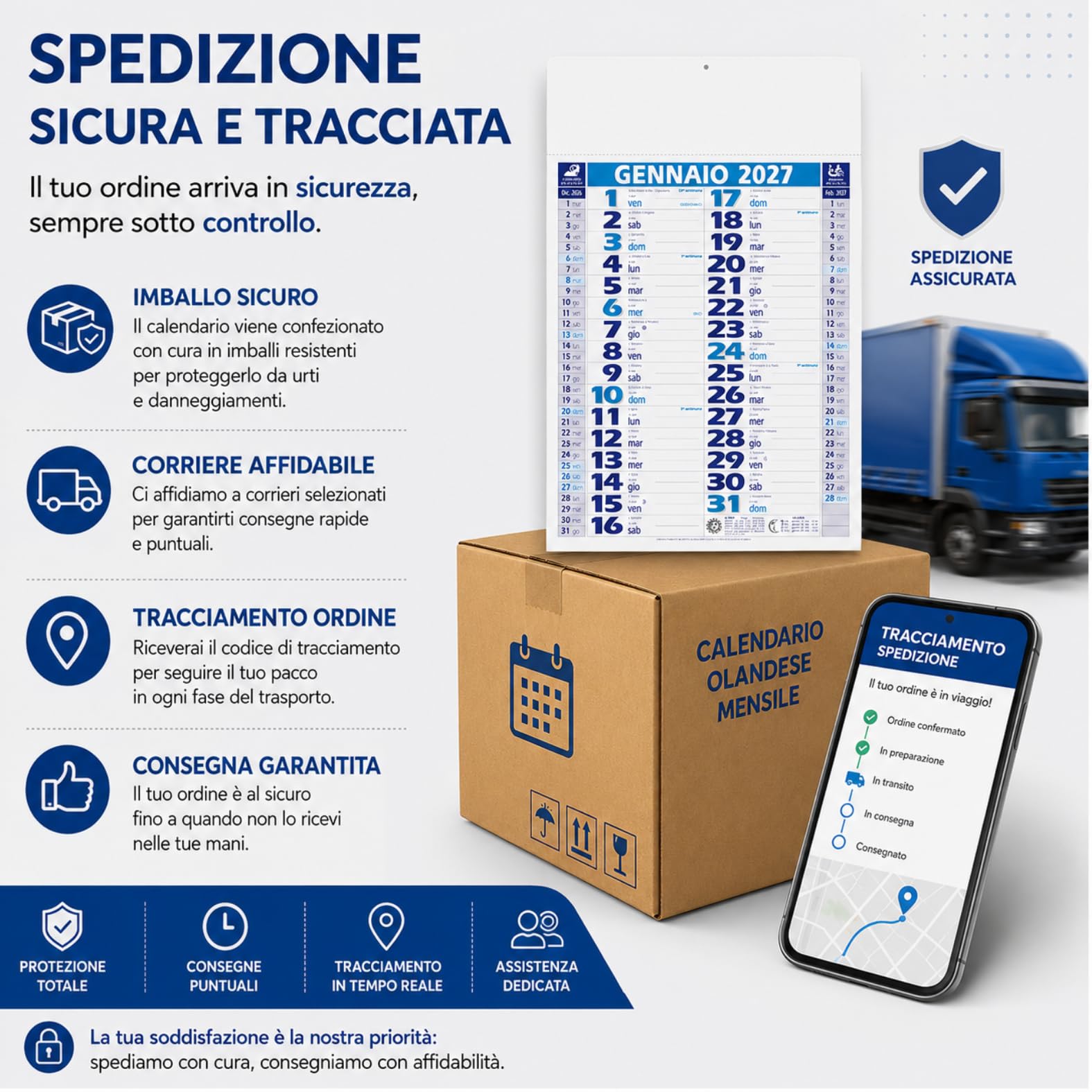 Calendari Personalizzati 2027 in Stock da 50 Pezzi Olandesi Medi da Muro Notes sul Retro per Gadget Pubblicitari di Fine Anno e come Omaggio per i Clienti o Regali Aziendali | PA620-50