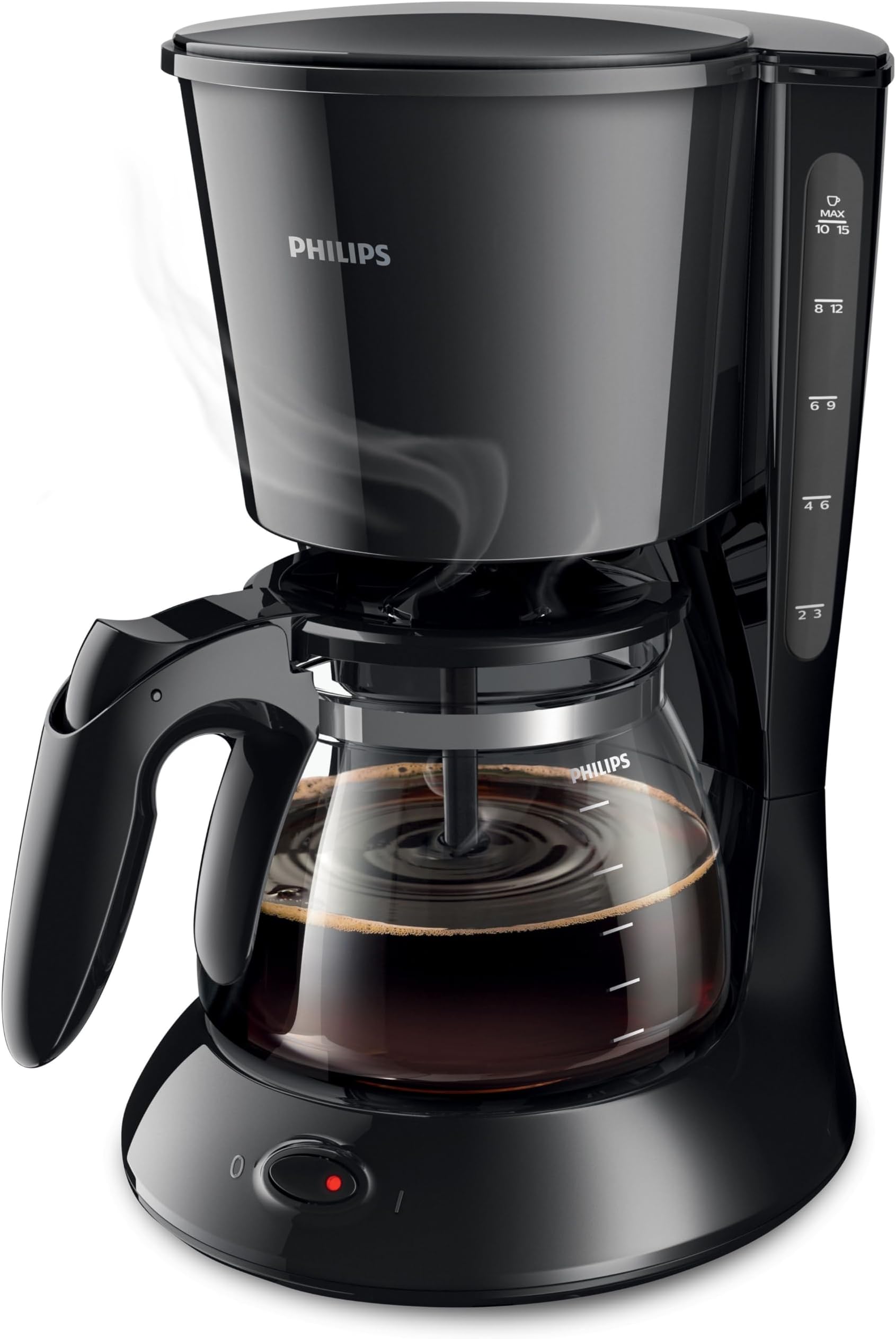 HD7461/20 Daily Filter Coffee Machine, Removable, Swing-Out Filter, Black