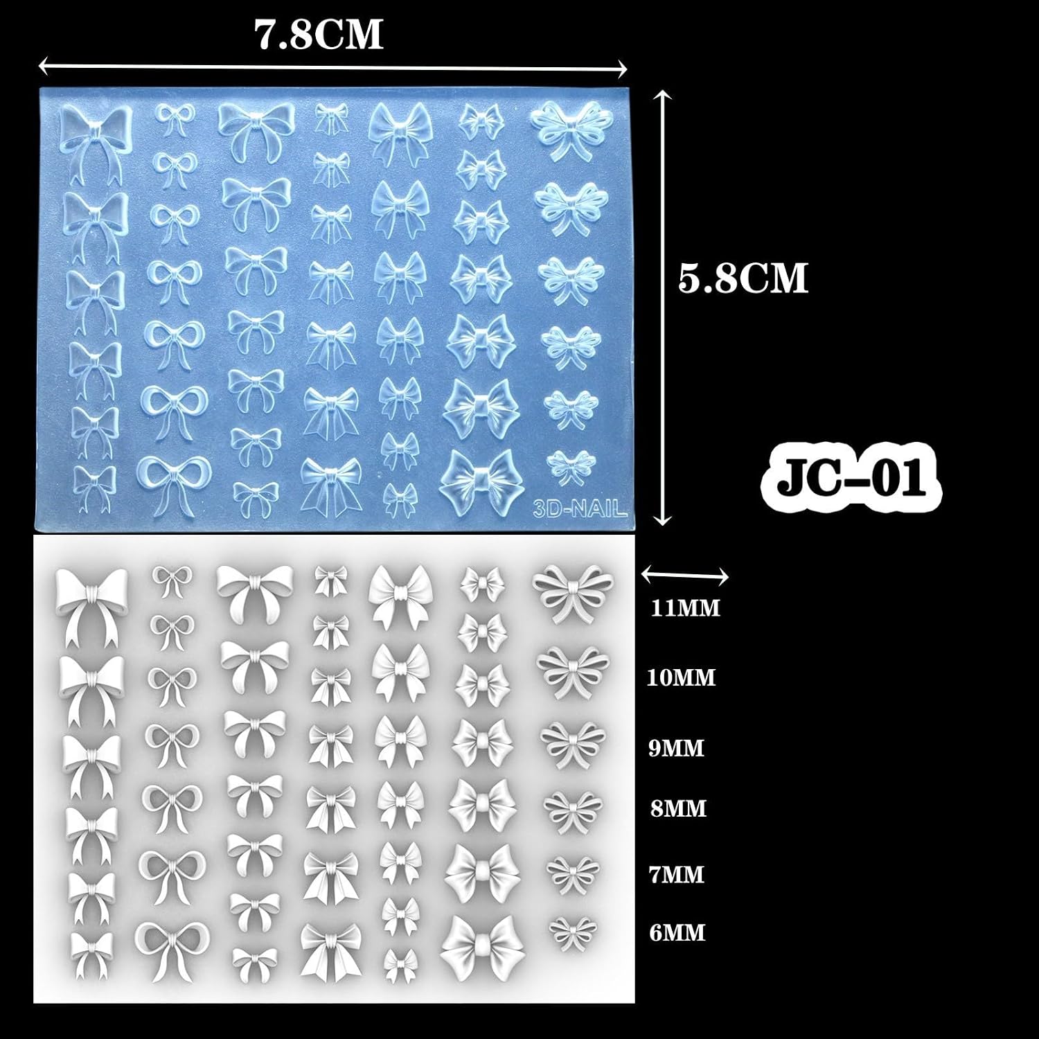 Creative Nails Art Silicone Mould for Easy Pattern and Designs Creation Soft Materials Fit Various Nails Shapes and Lengths