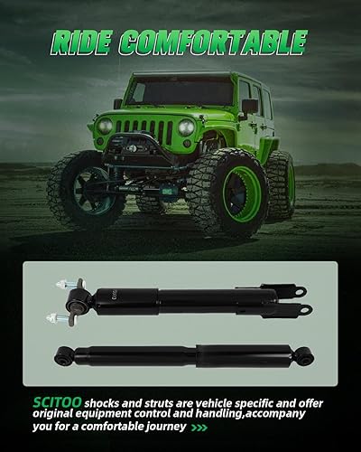 Miniatura 6 de Amortiguadores delanteros y traseros, amortiguadores de gas SCITOO para Chevrolet Silverado 2500 HD 11-17, para Chevrolet Silverado 3500 HD 11-17,