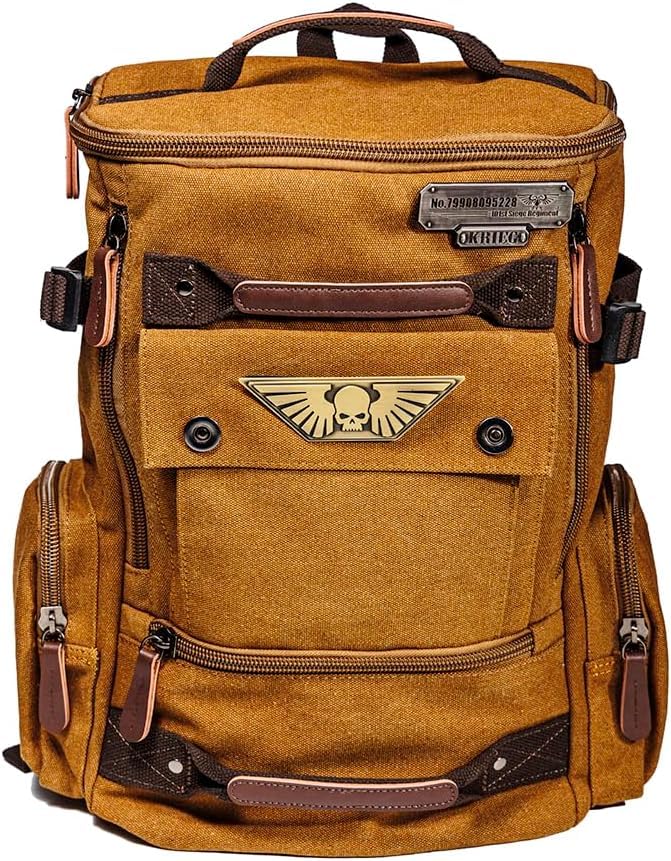 Starforged Mochila para computador Astra Militarum Death Korps of Krieg Siege Regiment Warhammer 40K, Marrom, Medium, Clássico