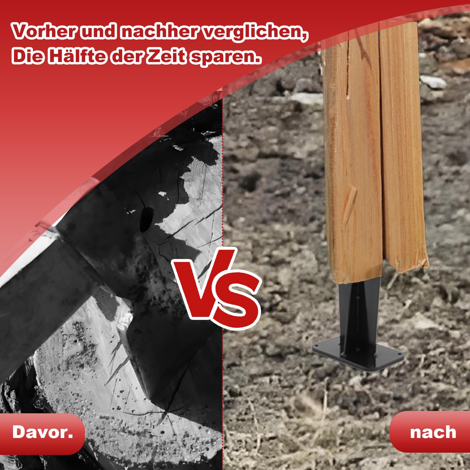 Holzspalter manuell, Anzündholz Spalter Handholzspalter, Gefertigt aus Hochfestem Stahl, Spalter Holz Wood Splitter manueller Holzspalter für Indoor & Outdoor, 13x10x20cm