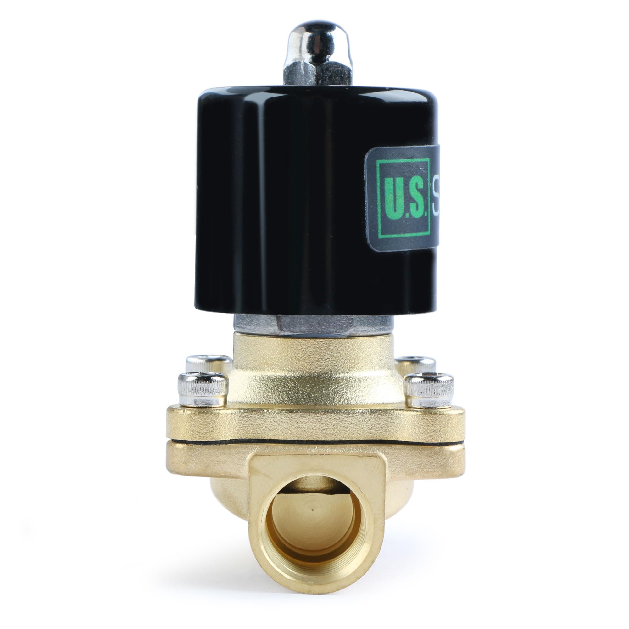 U.S. Solid Électrovanne sous-marine laiton 1/2" IP67 220 V AC normalement fermée joint VITON filetage G