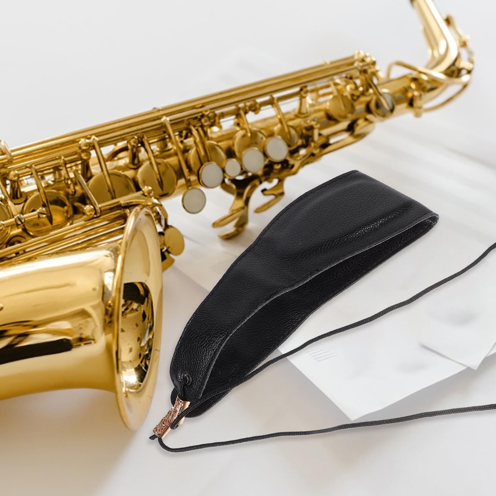 NULYLU Saxophone Strap Padded Saxophone Neck Strap Alto Sax Neck Strap Sax Strap Woodwind Instrument Straps Saxophone Accessory Sax Accessory Saxophone Accessories