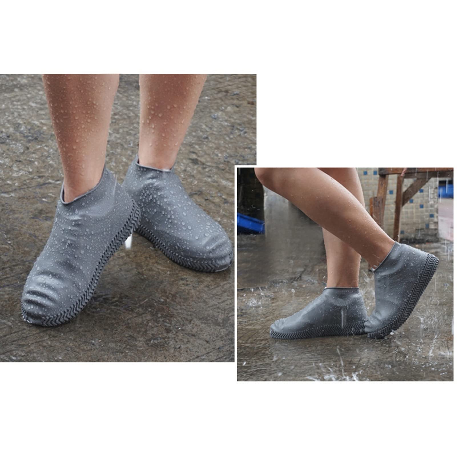 1 para Wodoodporny Silikonowy Pokrowiec na Buty Resuable Outdoor Przeciwdeszczowe Ochraniacze na Buty dla Kobiet Mężczyzn