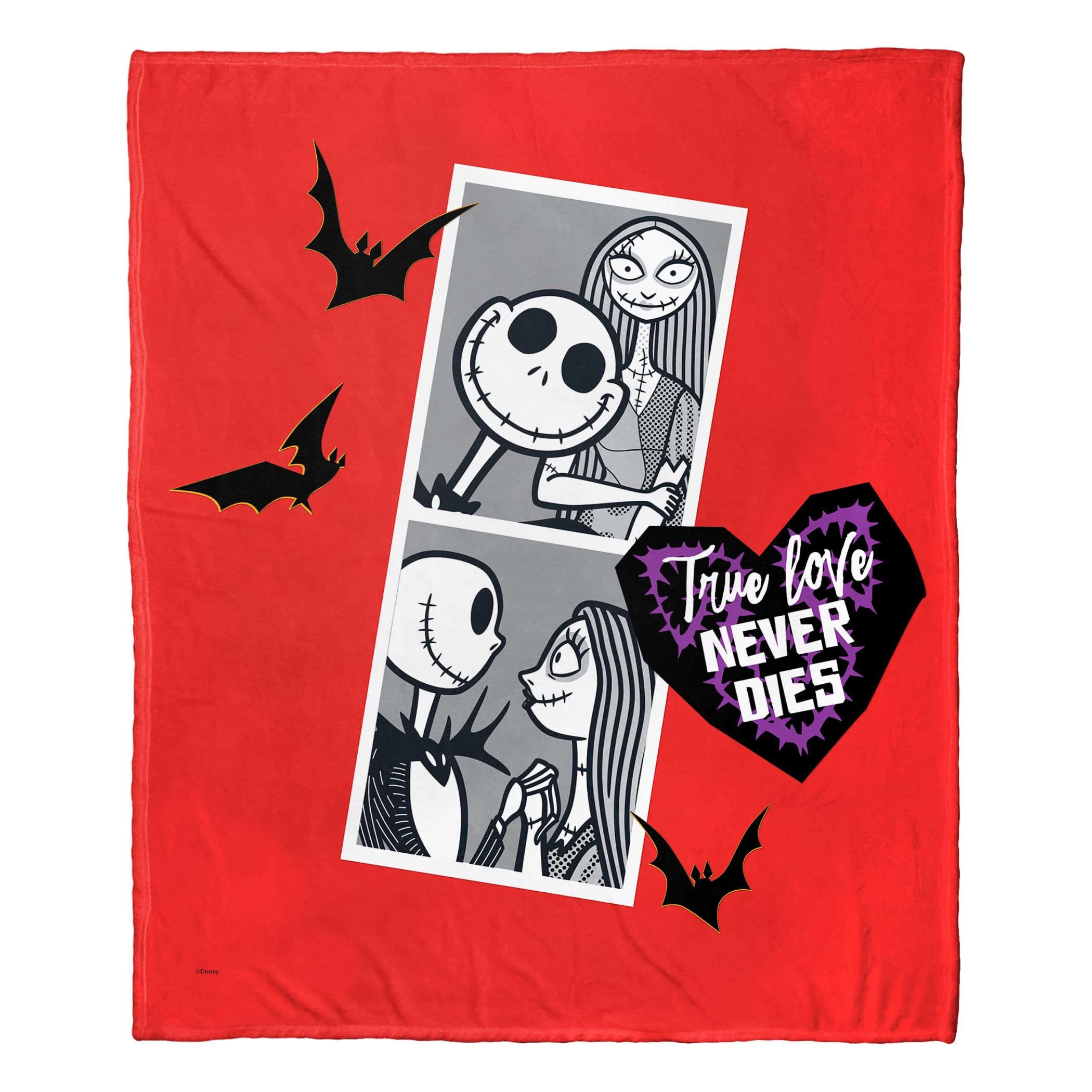 Couverture Nightmare Before Christmas Disney plaid toucher soie lit et canapé
