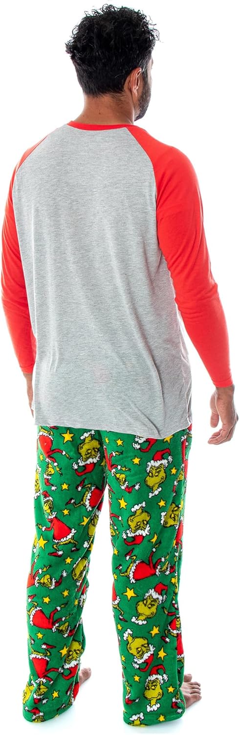 Dr. Seuss GRINCH Who Stole Christmas Matching Family Pajama Sets For Men, Women, Kids, Toddlers - Image 2