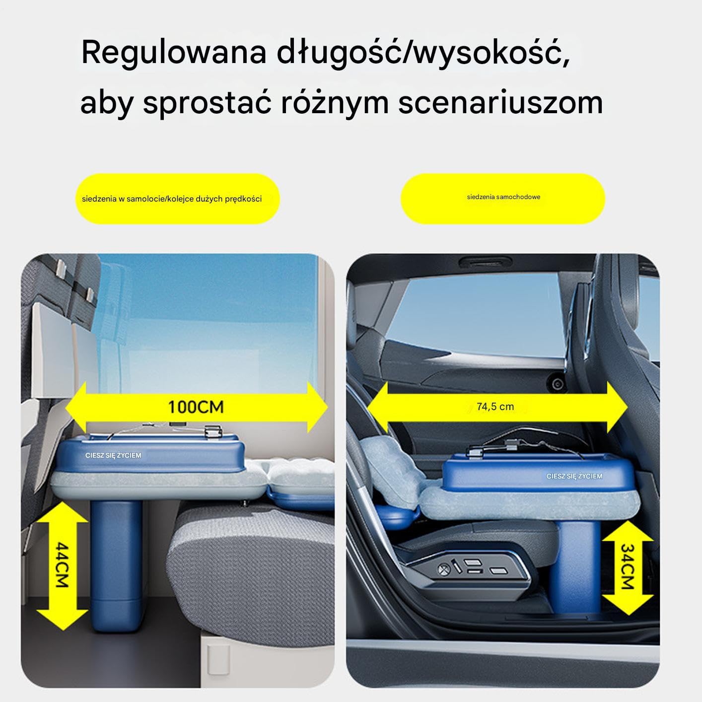 Łóżeczko Dla Malucha W Kształcie,Nadmuchiwane Łóżko Samolot Dla Dzieci | Składany Przenośny Materac Dmuchany dla Niemowląt do, Kempingu, Pociągu, Hotelu, Fotelika Samochodowego i