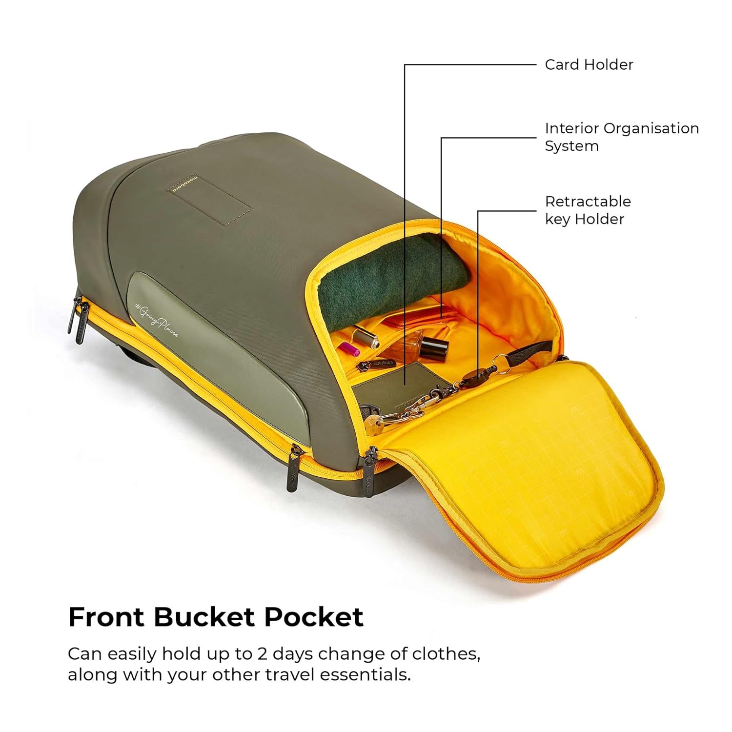 MOKOBARA The Transit Standard Backpack - 30 Litre Premium Nylon 15.6" 3 Compartment Laptop Backpack Bag with Luggage Sleeve (Home Grown Sunray) 19 71hVsweE0ZL. SL1500