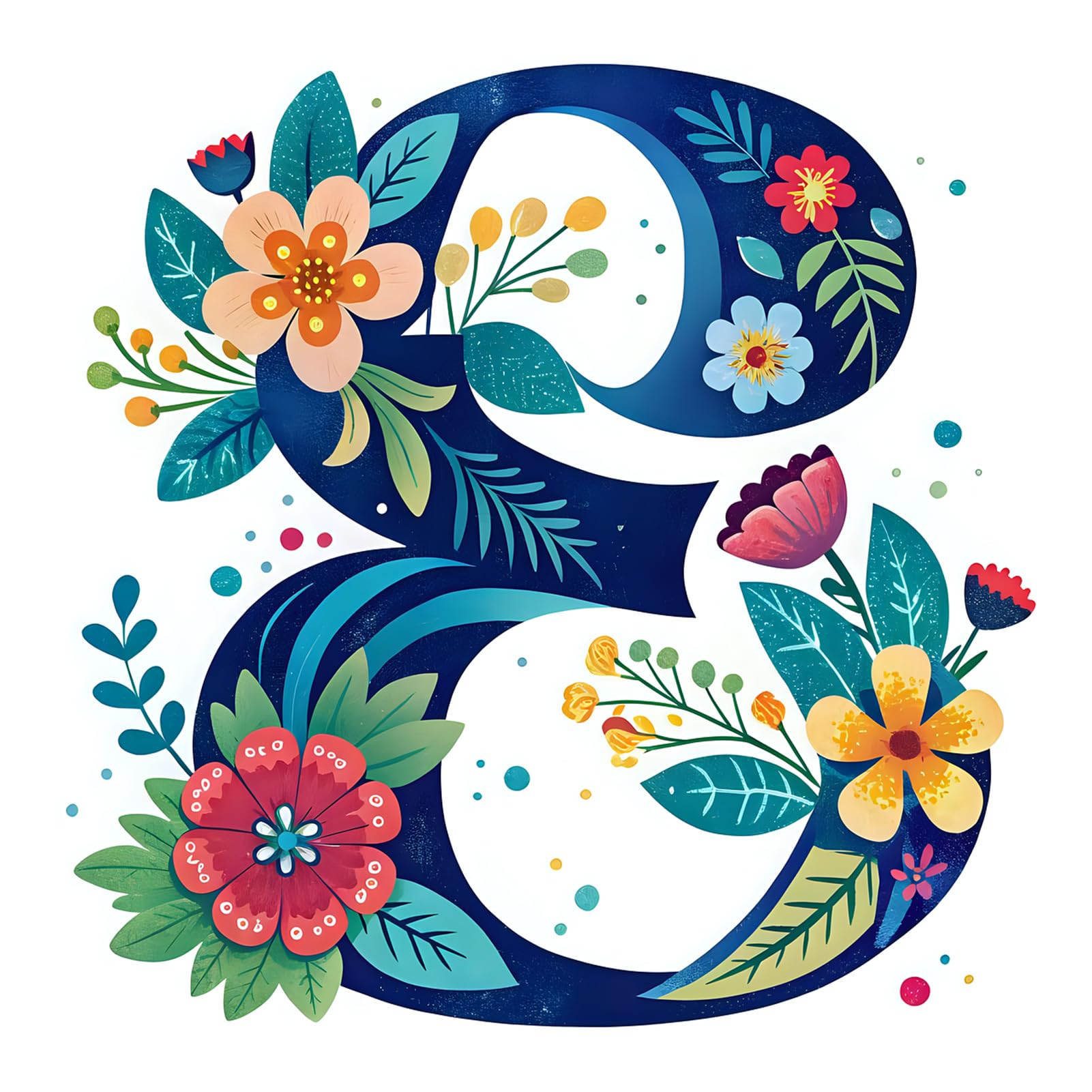 JATOK DIY Alphabet Paint by Numbers for Adults, Personalized Art Canvas On Colored Canvas, Perfect for Beginners, Home Decor, or Creative Gift Idea, E 25x25CM/10x10in (no Frame
