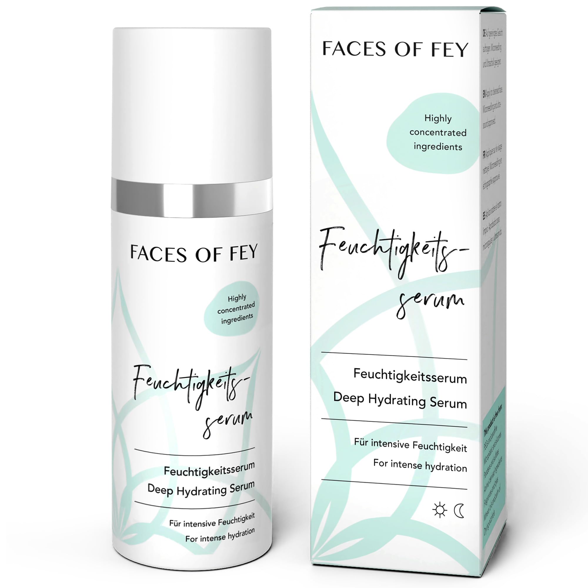 Hyaluron Serum FACES OF FEY für Microneedling & Dermaroller - Deep Hydrating Serum - hochkonzentriertes Hyaluronserum mit 9-fach Feuchtigkeitskomplex - Veganes Feuchtigkeitsserum - 50ml