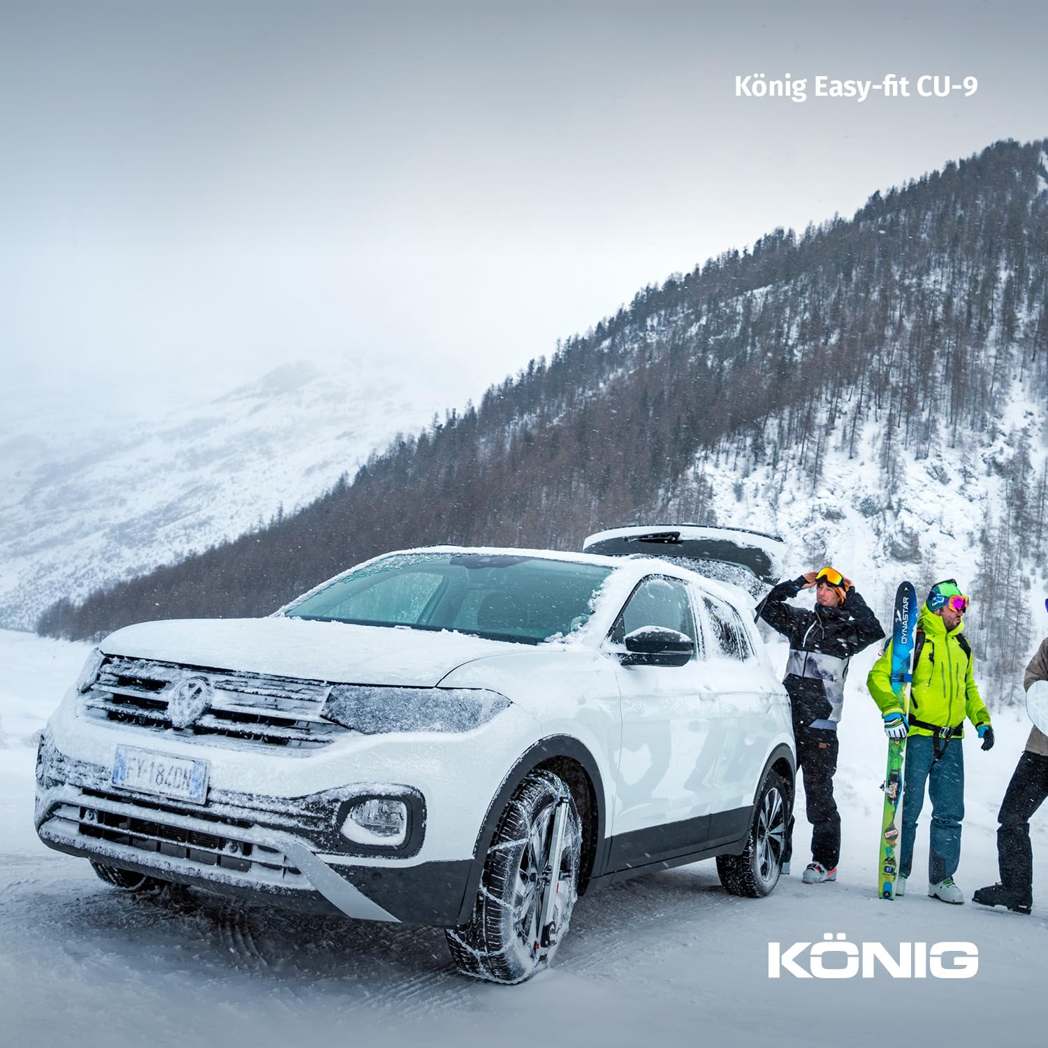 KÖNIG EASY-FIT CU-9 104 - Chaînes à Neige, Set de 2