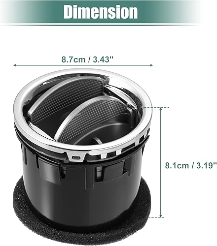 Miniatura 6 de X AUTOHAUX 2 piezas de salpicadero de aire acondicionado calentador de aire 8L3Z19893BA ventilación de CA interior delantera para Ford F-150