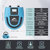LUBAKED Elektromos SUP Pumpa 20 PSI - Kétfokozatú Automata Kompresszor LCD Kijelzővel, 12V-os, 7 Fúvókával Paddleboardhoz, Csónakhoz, Matrac 5