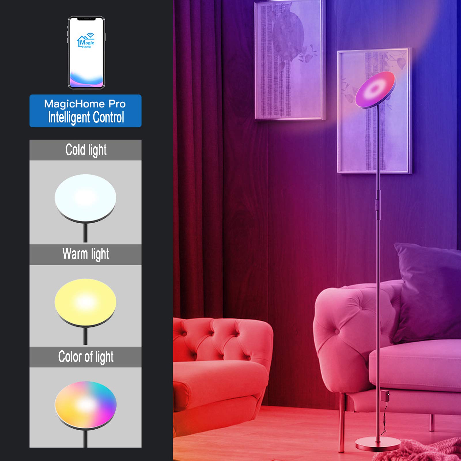 スマートWi-Fi対応9本LEDウォールライト Amazon | LIFX スマートLED電球(75W相当A19/E26) ・Alexa,Google