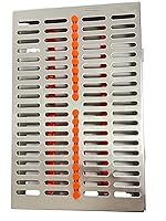 Vista 3 de ArtLab -Caja de casete de esterilización de instrumentos dentales (para 20 piezas) para organizador de instrumentos dentales y casetes