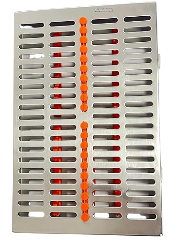 Miniatura 3 de ArtLab -Caja de casete de esterilización de instrumentos dentales (para 20 piezas) para organizador de instrumentos dentales y casetes de