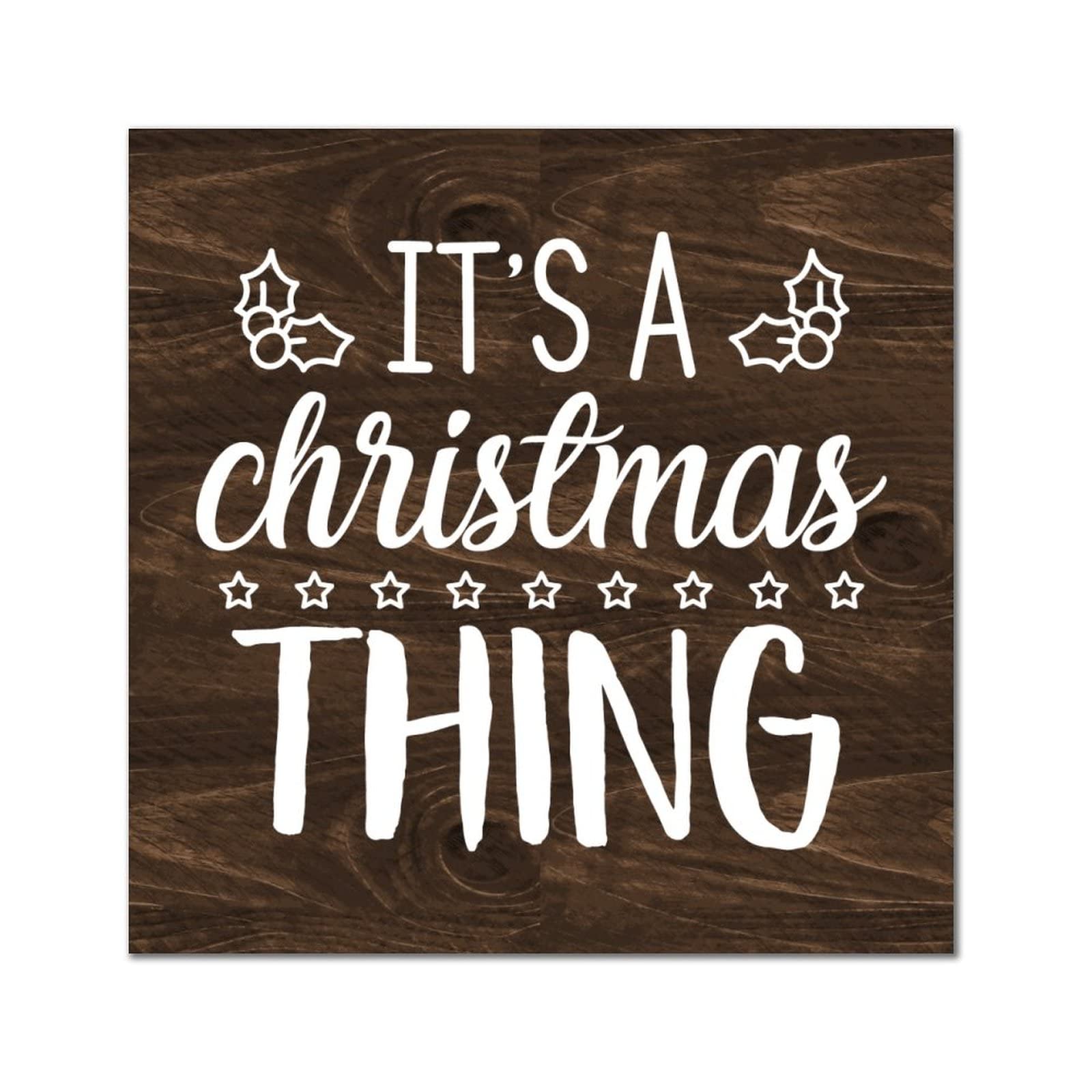 Plaque murale en bois Noel deco suspendre maison 30x30 cm