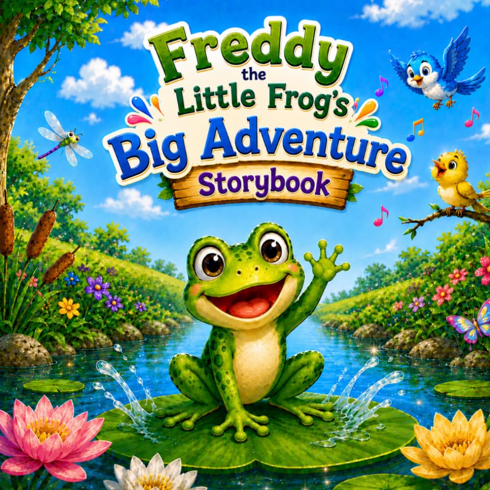 Freddy the Little Frog's Big Adventure: Cute Storybook