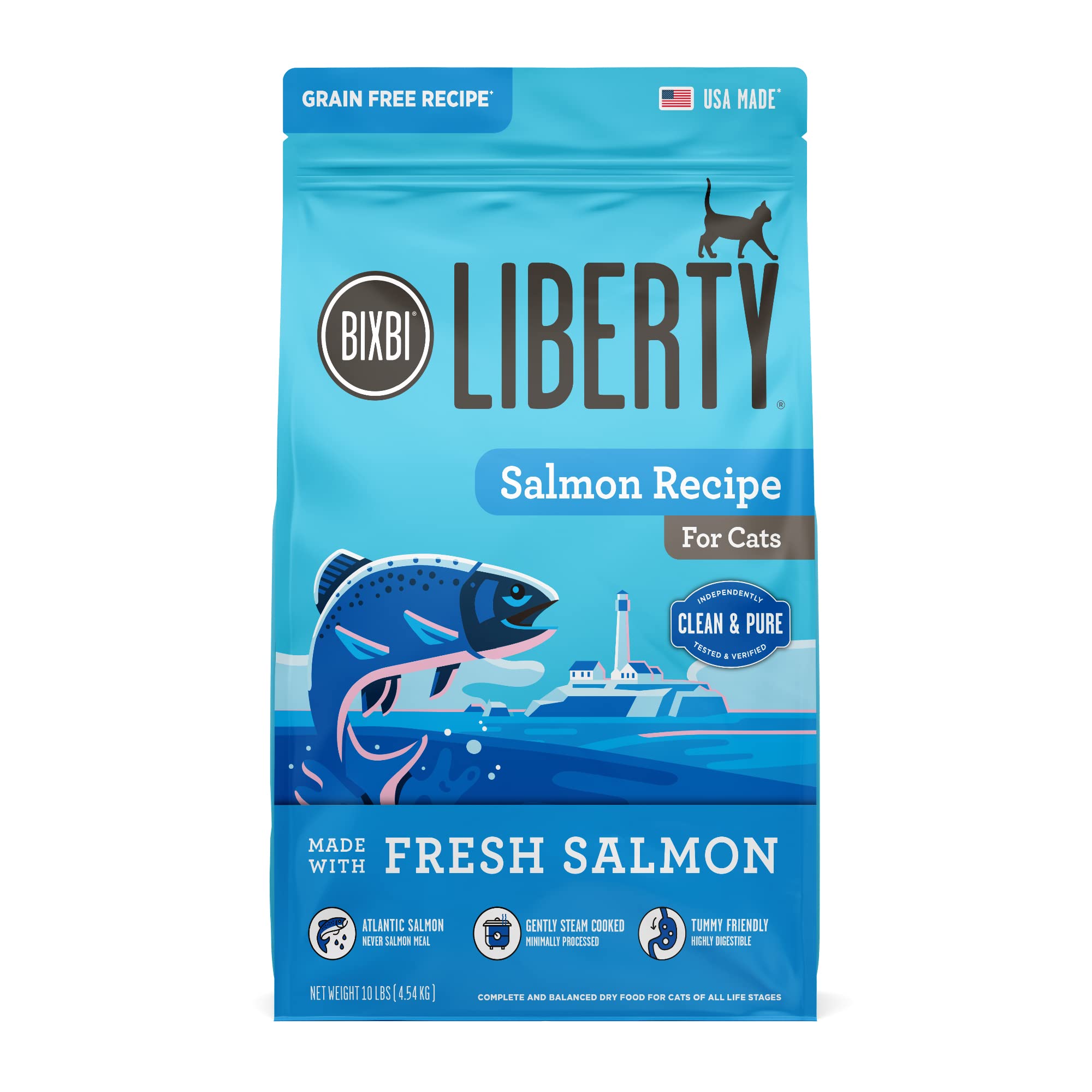 BIXBI Liberty Dry Food Salmon Recipe for Cats, 3lb