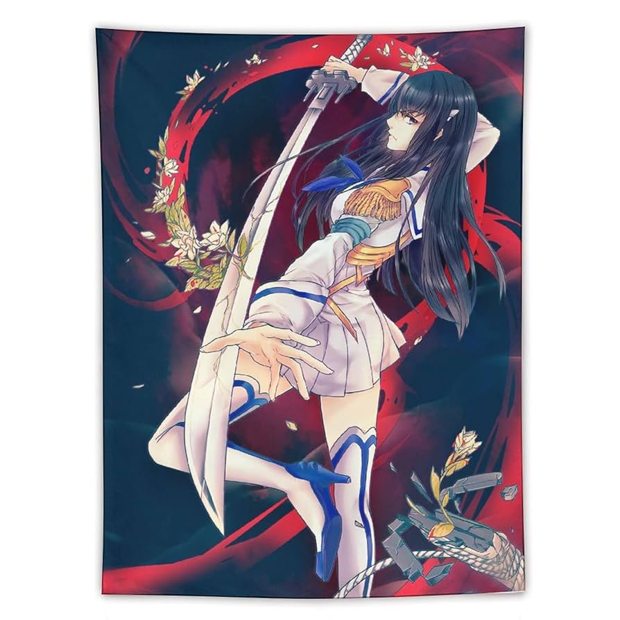 は*ち様 魔術 実りと収穫✨壁飾り Amazon.co.jp: タペストリー 可愛い アニメ柄 キルラキル 鬼龍院