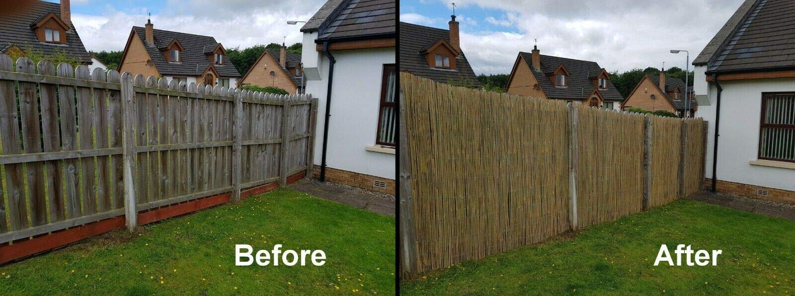 Best Artificial Real Bamboo Slat Fencing Screening Roll for Garden