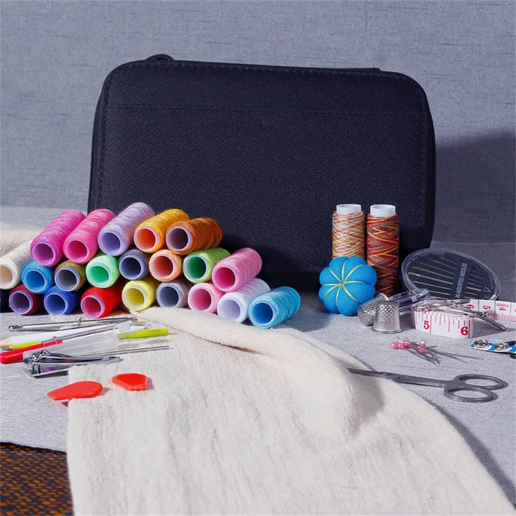 98 Piezas de Accesorios para Juego de Costura, práctico minibolso de Viaje para Agujas e Hilos