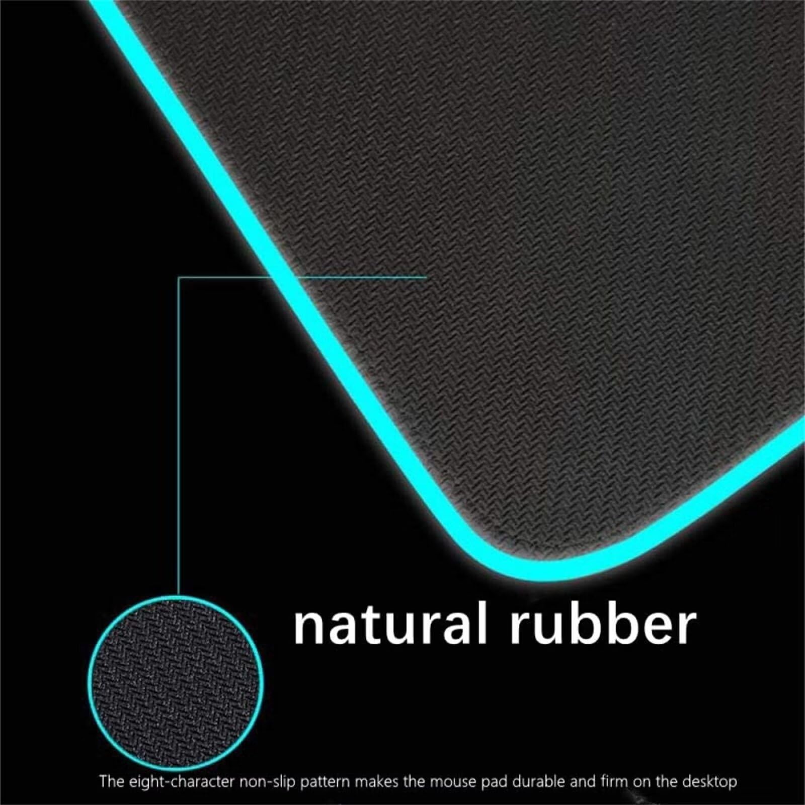 Tapis de Souris RGB Nébuleuse Rouge XXL Grand 900x400x4mm 7 Couleurs 14 Modes D'éclairage Tapis de Souris de Jeu LED avec Base en Caoutchouc Antidérapant pour Clavier PC