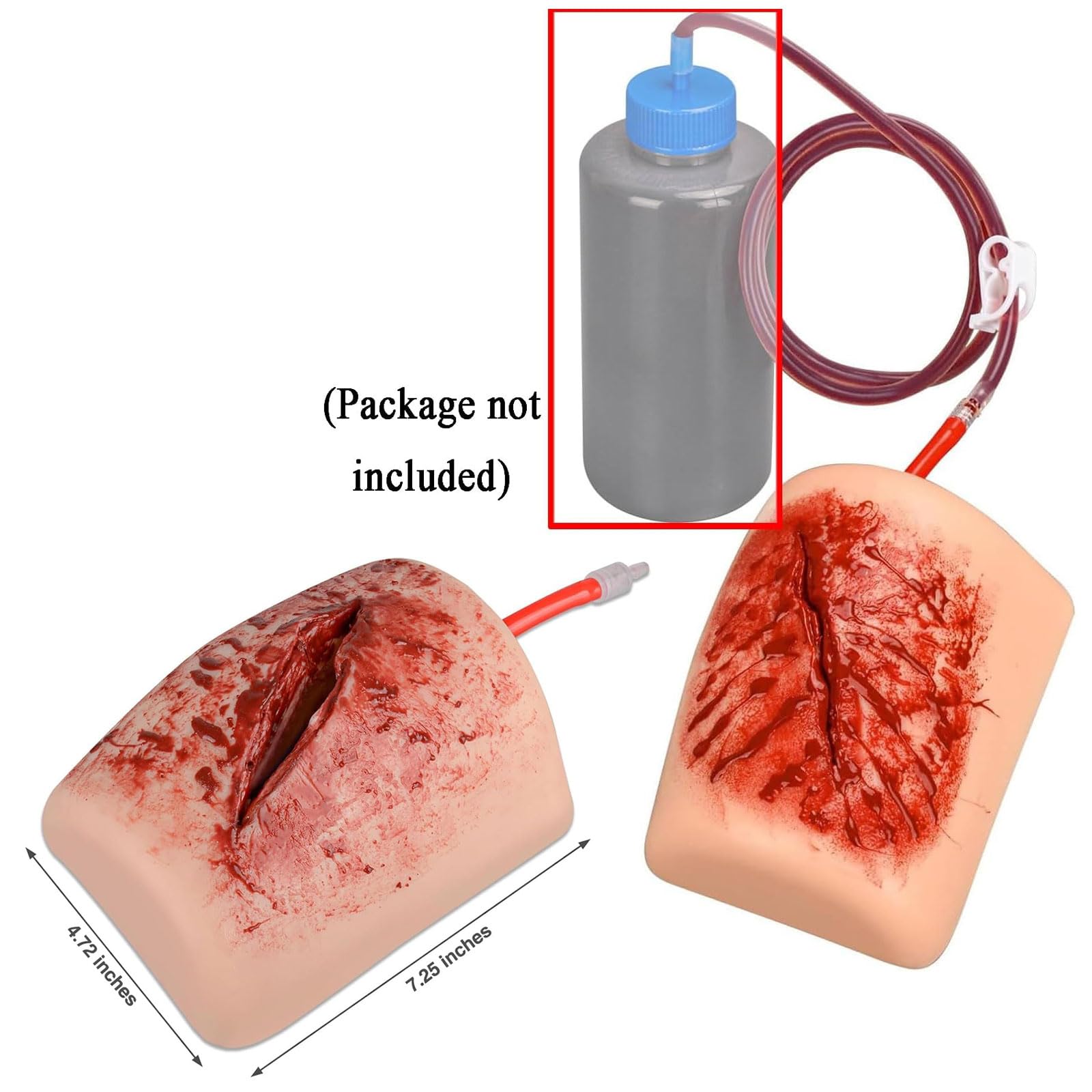 Modelo de Silicona para Entrenamiento de heridas en el Muslo, para el Control de Sangrado y empaquetamiento de heridas, Ayuda para el Entrenamiento de Vendajes hemostáticos, para capacitación