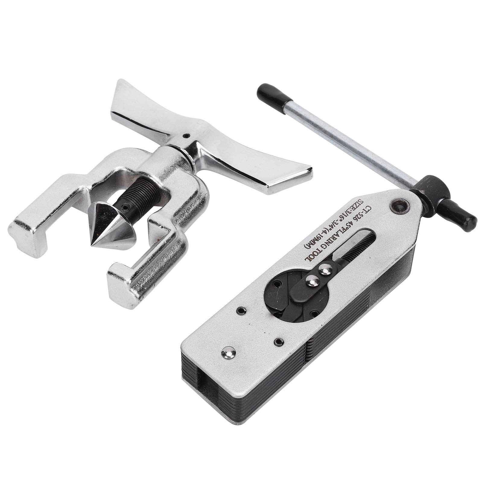 POENVFPO Bördelwerkzeug, Kit mit Exzentrischem Kegeltyp aus Legiertem Stahl für 4–19 Mm Kupfer-Aluminium-Edelstahlrohre in Bremsleitungsanwendungen in der Kälte-, Klima- und Klimatechnik