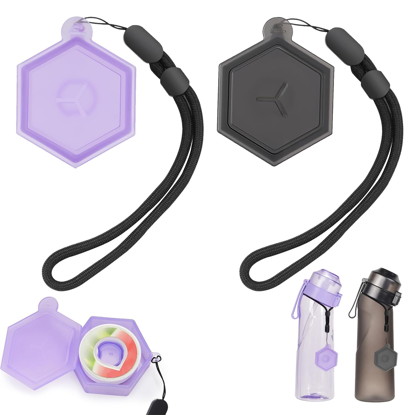 Air Pods, contenitore per bottiglie Air-Up, per pod profumati, pod case, contenitore per pod di aromi, contenitore per sapori, senza BPA, conservazione sicura