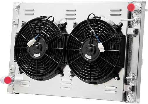 3 Row Radiator Shroud Fan w/Condenser Combo For 07-20 Nissan 370Z INFINITI G25 G35 G37 Q40 Q60 2.5L 3.5L 3.7L V6 GAS aluminio Radiador for Base Coupe Convertible Touring Convertible Coupe