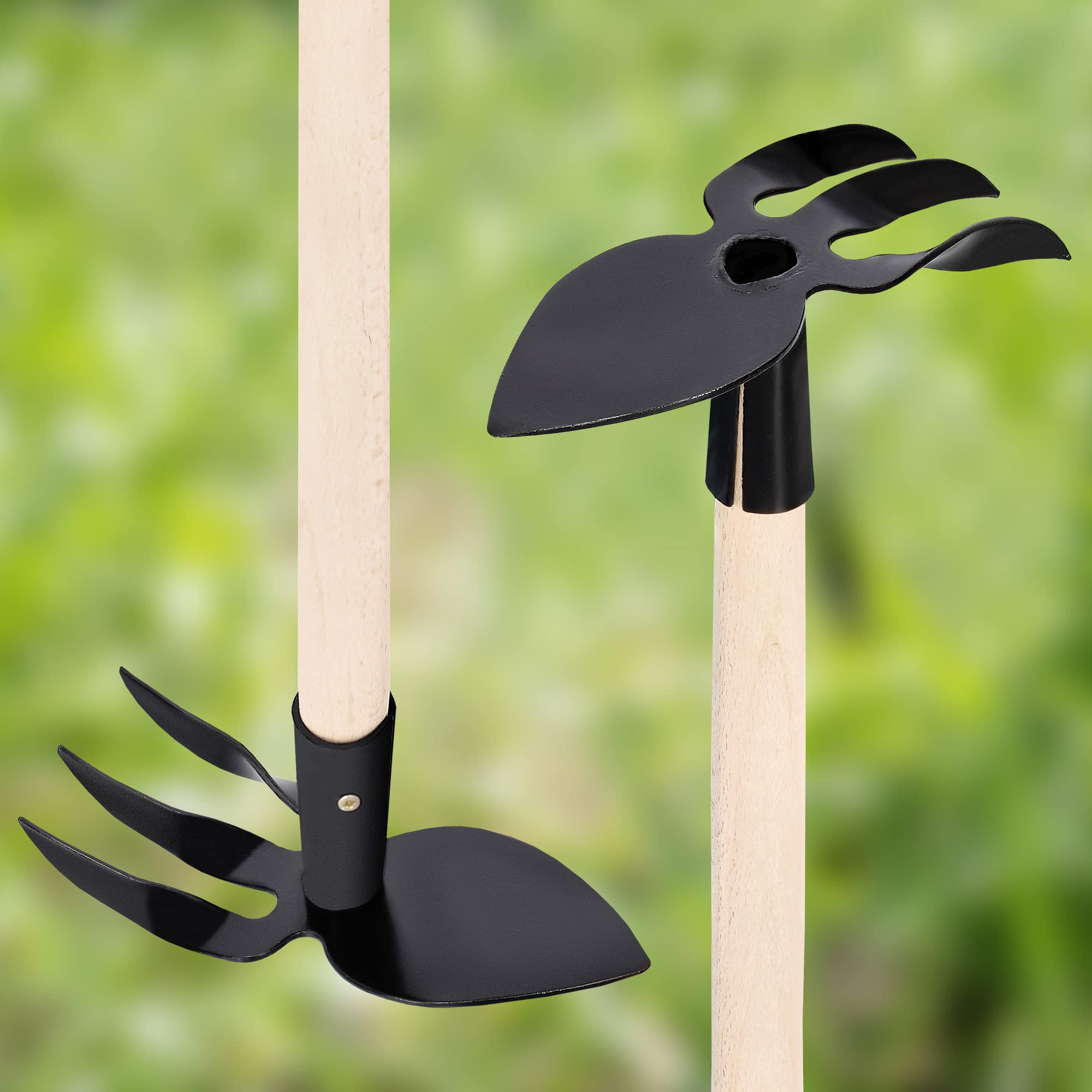 Zappa Per Orto In Acciaio KOTARBAU® Zappa Da Giardino Semicircolare 240 X 100 Mm Con Manico In Legno 110 Cm Strumenti Manuali Attrezzi Accessori Da Giardino Zappetta Giardinaggio Forcone Da Giardino