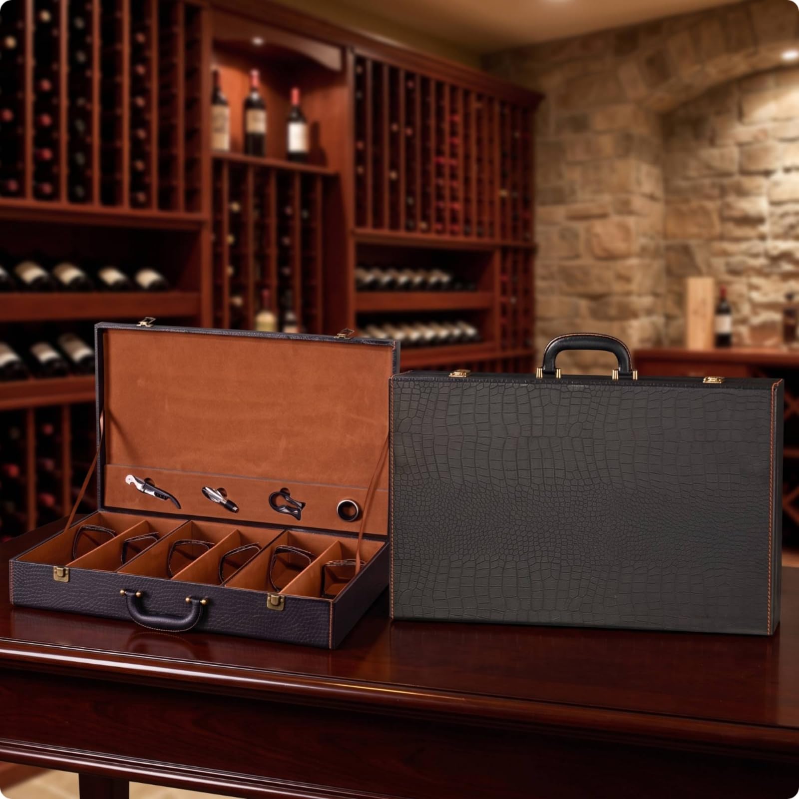 Caja con Divisiones Elegante Maletín Rígido Estuche para Regalos, style to 3