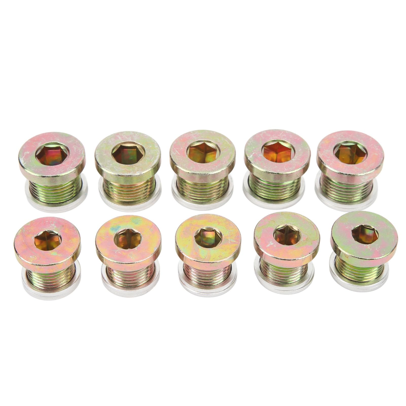 Ausla Kit di Riparazione della Filettatura della Coppa dell'olio da 64 Pezzi, Strumenti di Riparazione della Filettatura in Acciaio per Tappo di Scarico della Coppa e, Adatto per la Manutenzione e