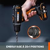 WORX Perceuse-visseuse sans fil 20V WX100.9 - 3