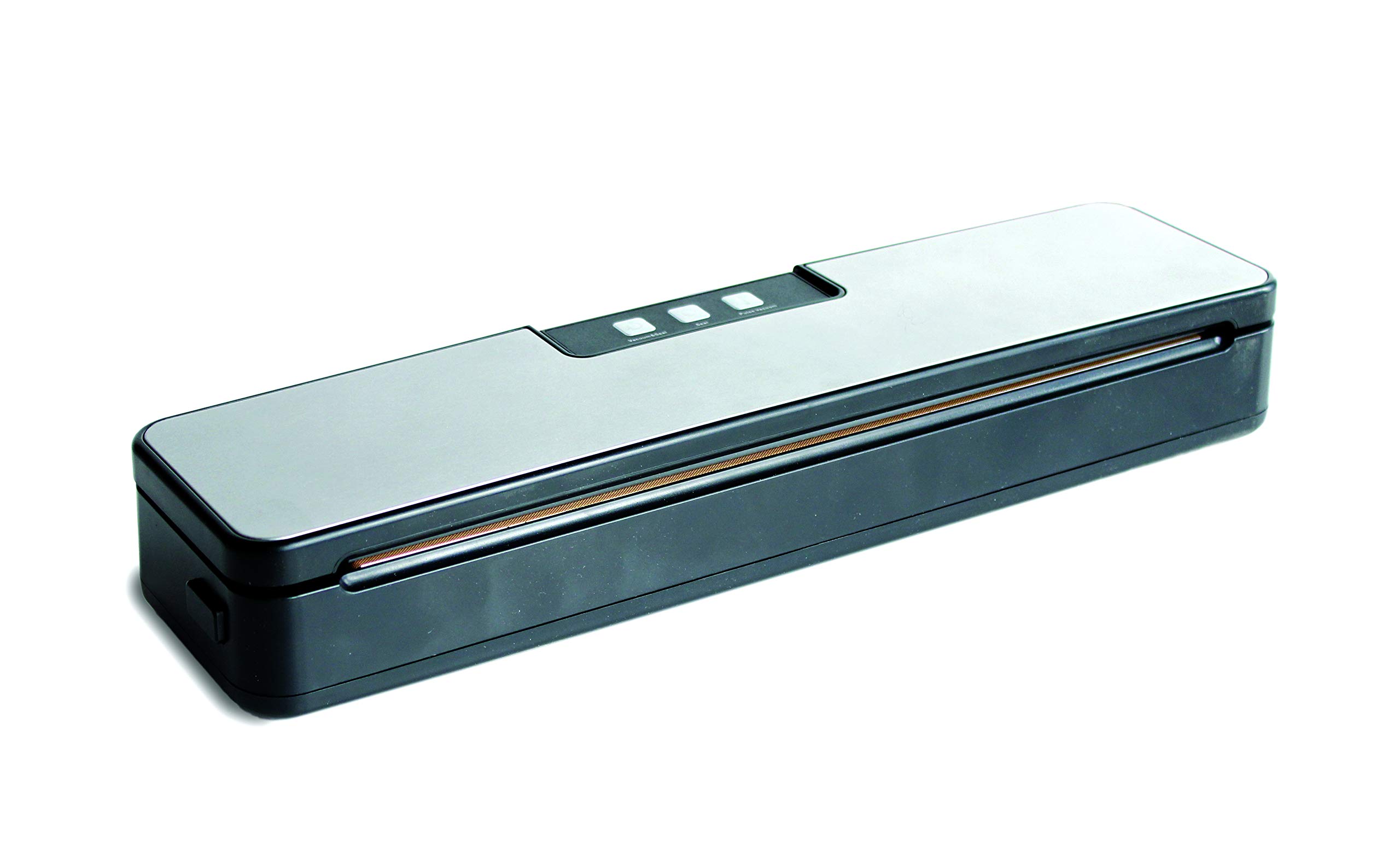 Maxxo VM Compact Macchina per Sottovuoto Automatico con 3 Sacchetti di Plastica Professionali Sigillatore per Alimenti Compatto per la Casa Vacuum Sealer 9 l/min 1.3 kg