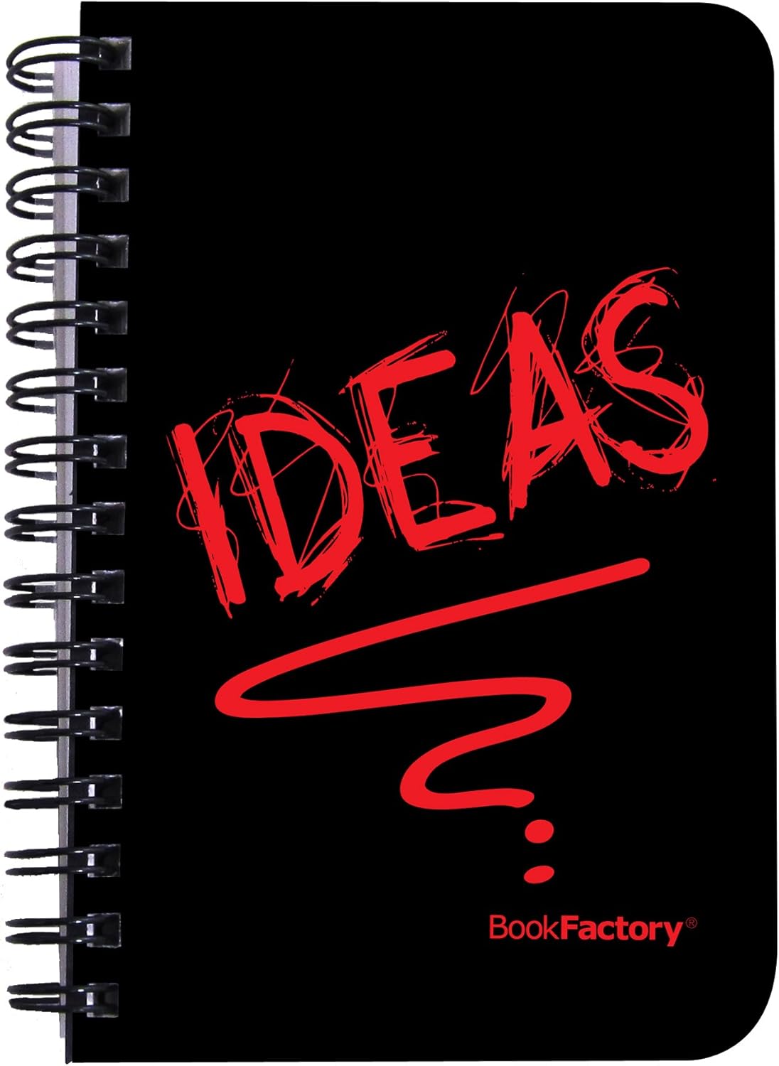 BookFactory Idea Book/Idea Journal/Mini Ideas Notebook/Pocket Idea Log Book 120 Pages - 3 1/2” x 5 1/4'' Durable Thick Translucent Cover Wire-O Binding (Made in USA) (Pack of 2)