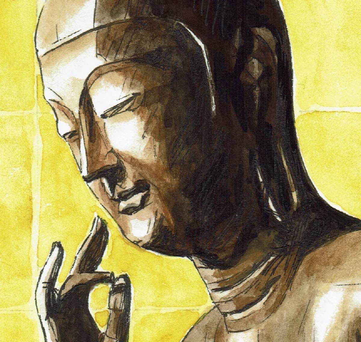 Amazon | BT-014仏画国宝広隆寺霊宝殿弥勒菩薩半跏思惟像宝冠弥勒限定
