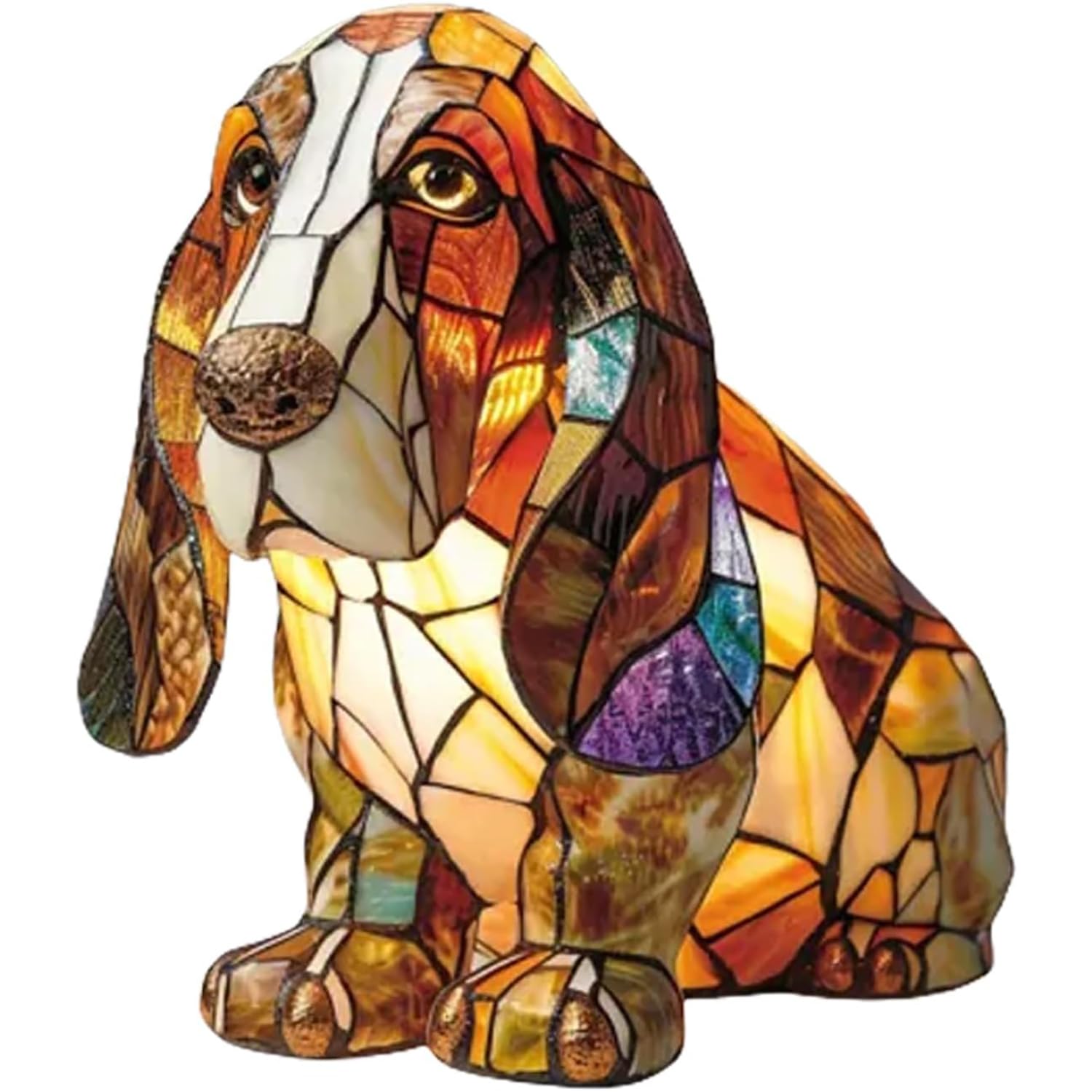 Lampe De Table Décorative En Résine Animalière - Forme Chien (Chihuahua), 20 Cm, USB, Lumière D'ambiance
