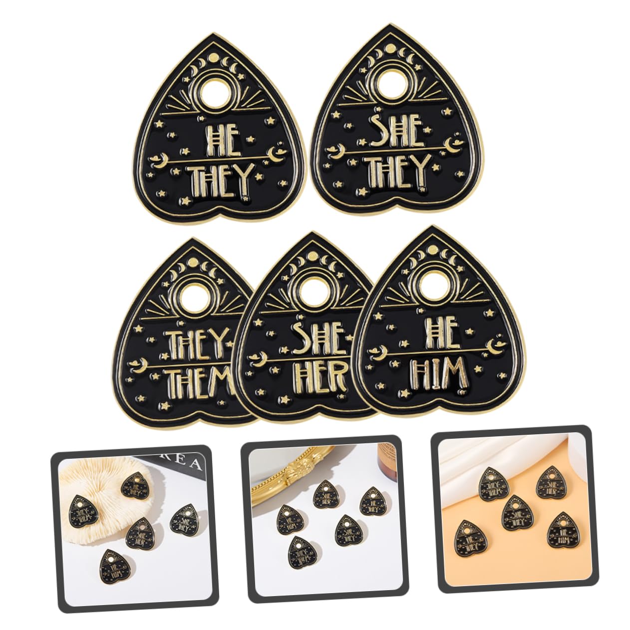 Broches de Solapa con Forma de corazón, de Metal, para Mujer.