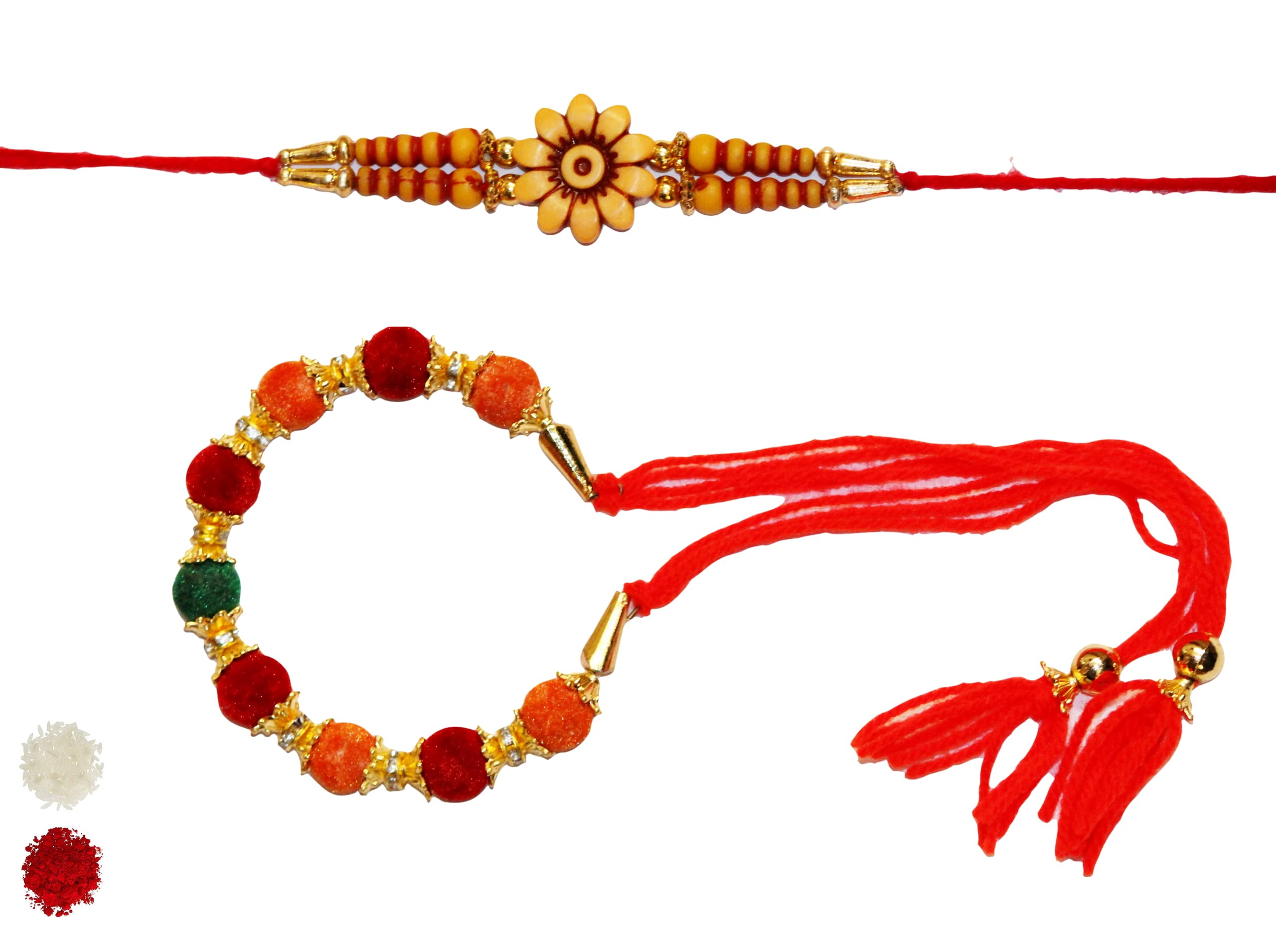 NITYAM ENTERPRISES KMENS ADA & WOODEN PEARL RAKHI SET OF FAMILY RAKHI WITH ROLI CHAWAL (DESIGN 8)(NE 233) (B09837HHFV) Amazon Price History, Amazon Price Tracker
