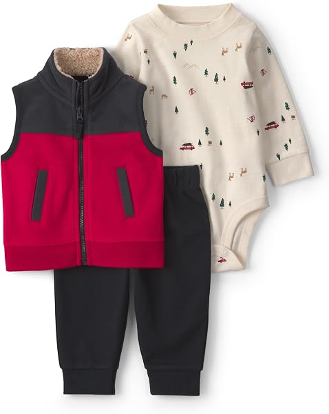 Carter's Baby Boys' 3-piece Bodysuit Pant Sets