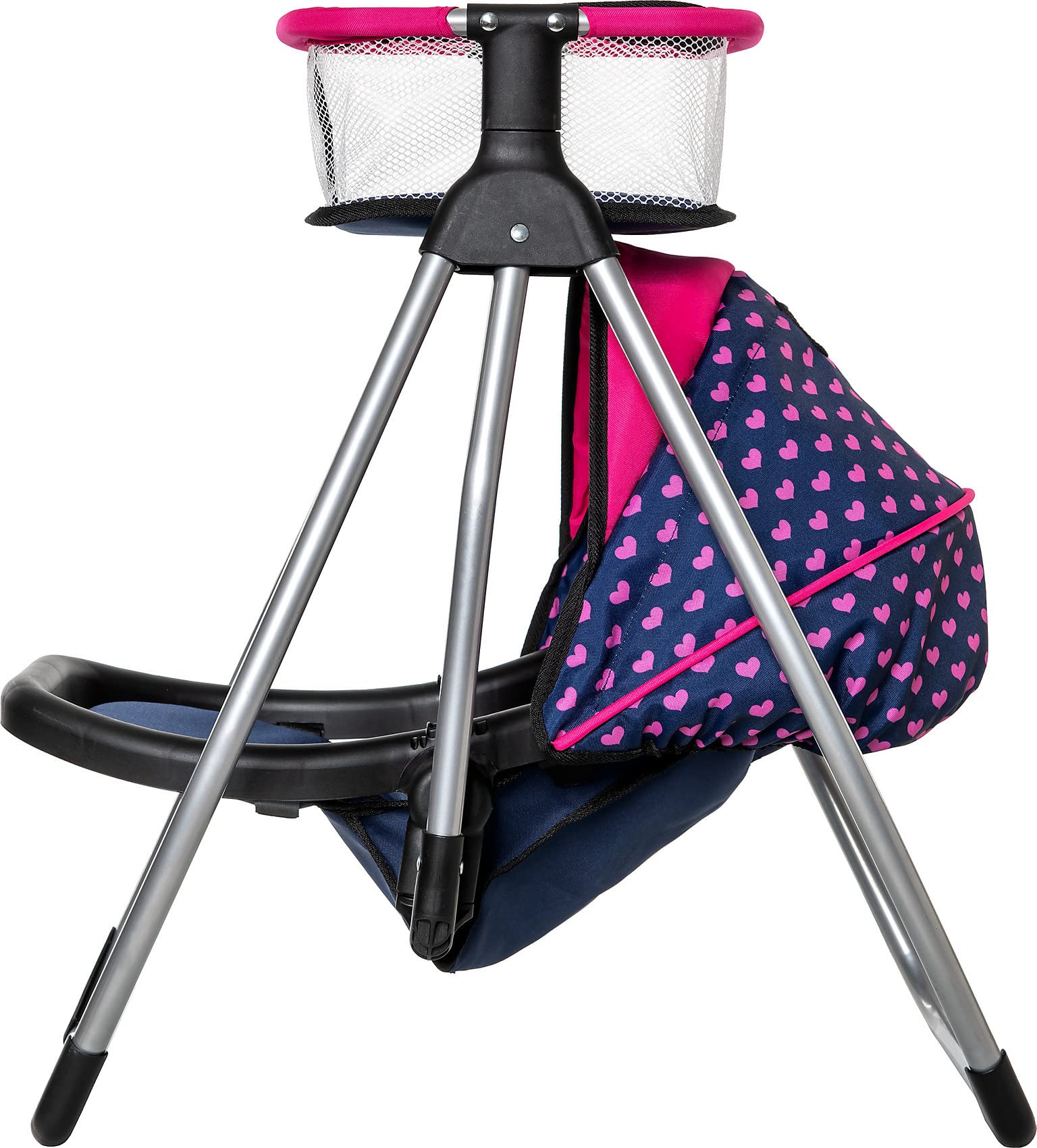 Bayer Design 63554AB Trona para muñecas con Bandeja de Comedor, Convertible en Cuna para muñecas, Accesorios para muñecas