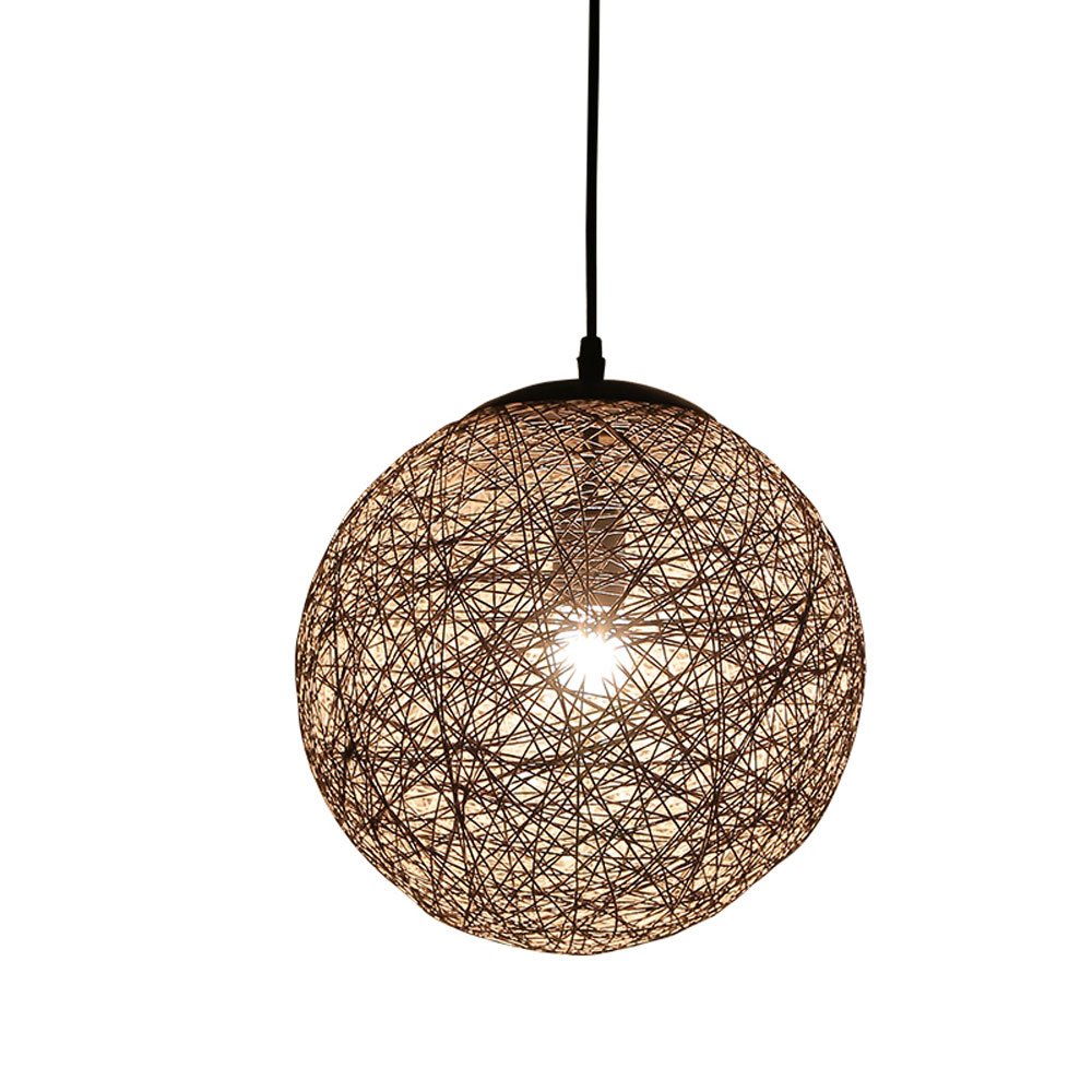 Lampe de plafond cétin au design de balle ronde minimaliste et raffiné