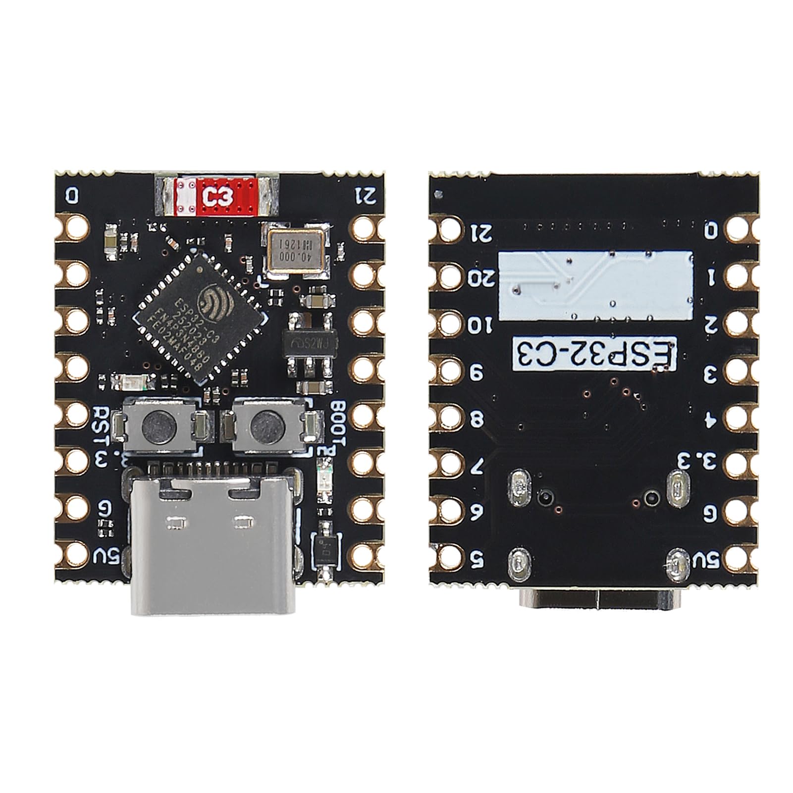 5 placas de desarrollo ESP32 ESP32-C3 ESP32 C3 Mini WiFi Bluetooth 160MHz frecuencia de funcionamiento 2.4GHz Wi-Fi y Bluetooth 5.0 para Arduino