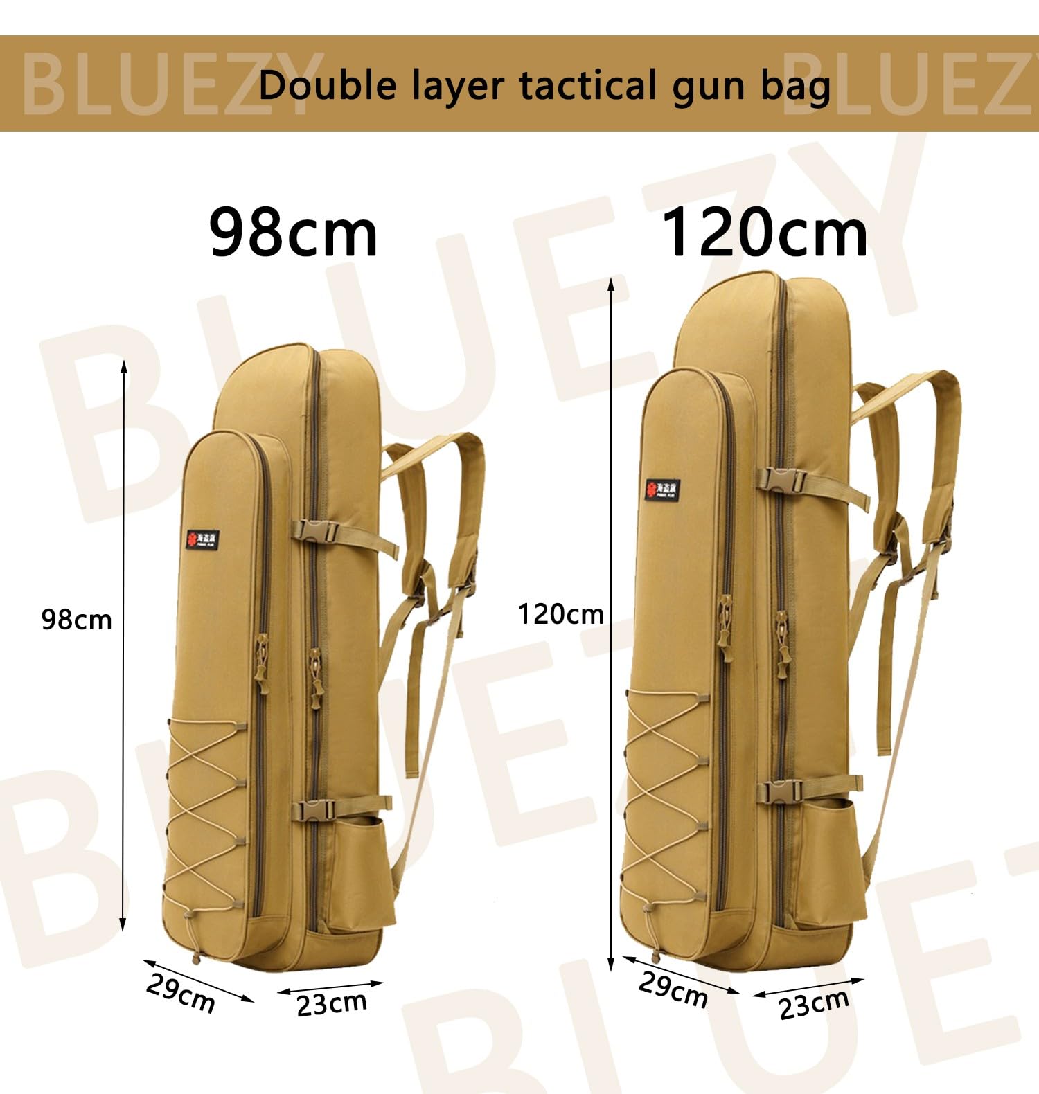 Bolsa Táctica De Escopeta 39" 47" Bolsa Larga para Escopeta Bolsa para Doble Rifle, Bolsa De Pistola Larga Táctica con Correa para El Hombro Ajustable para Armas Airsoft
